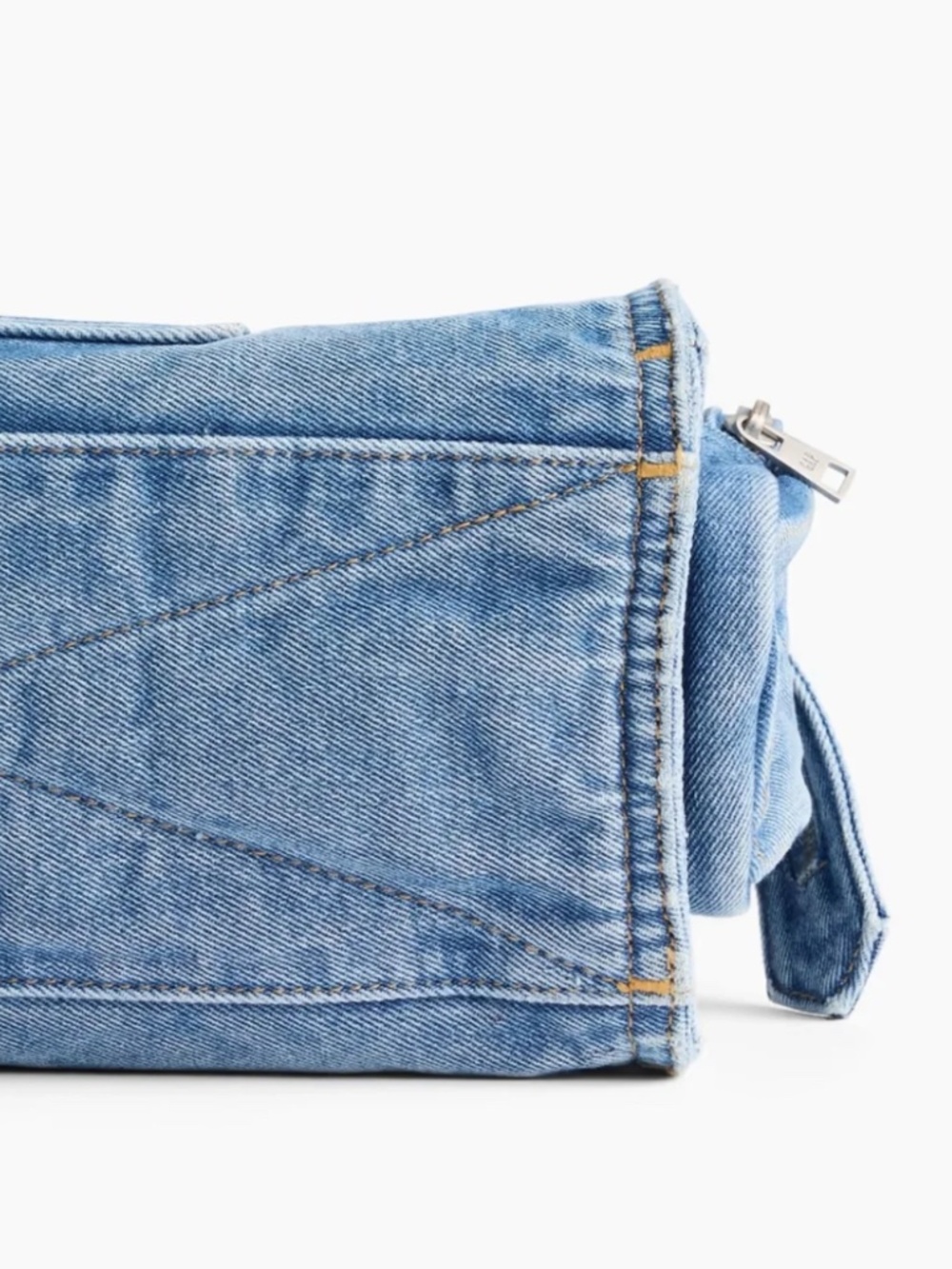 GAP Five Pocket Medium Size Denim Satchel Bag-NWT-Medium Wash - Picture 7 of 11